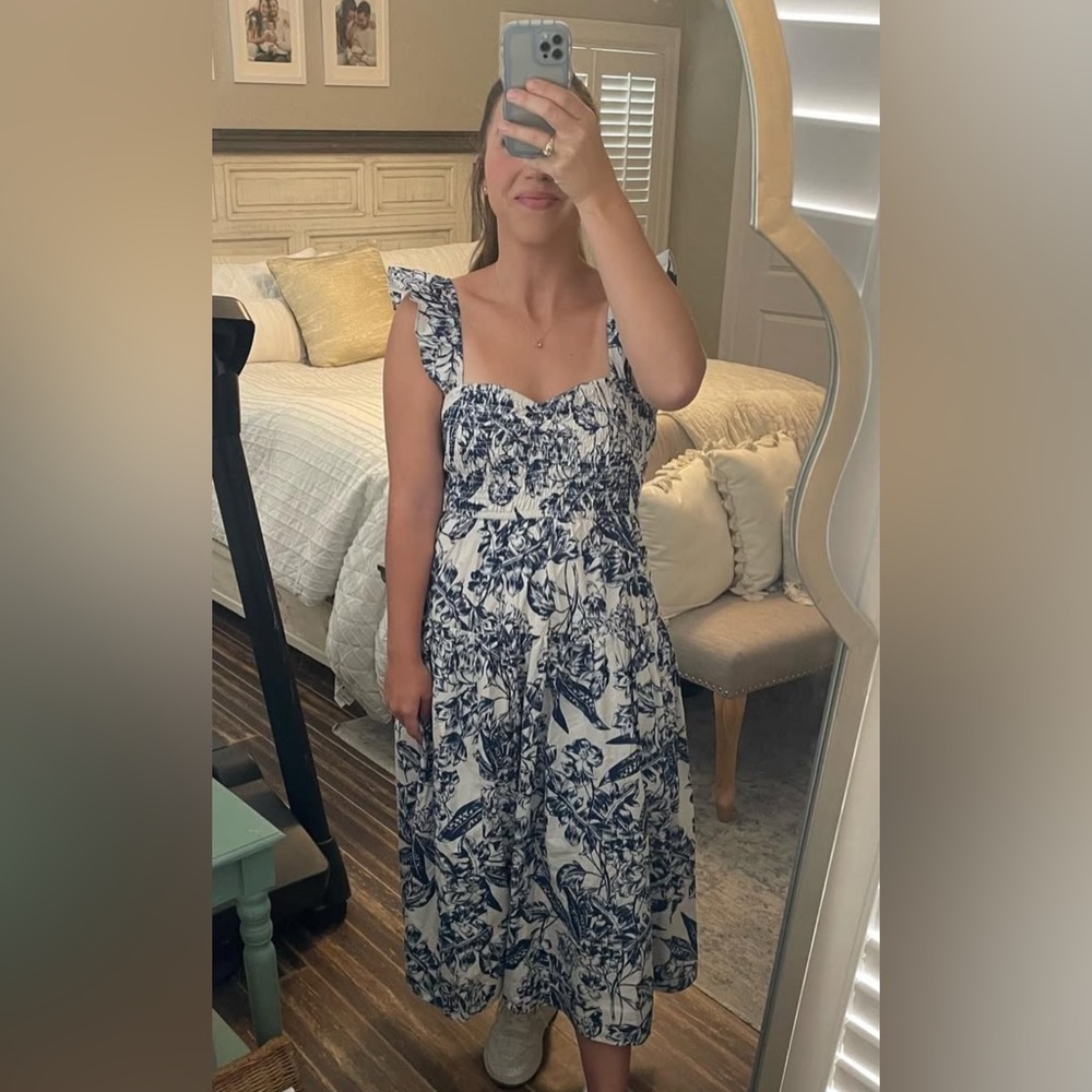 Abercrombie Blue and White Dress